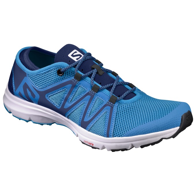 Chaussures Aquatiques Salomon Homme Bleu - Salomon CROSSAMPHIBIAN SWIFT - France (8167-NHQVO)